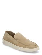 Biamartel Loafer Suede Mokasiner Lave Sko Beige Bianco