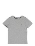 Shield Ss T-Shirt Tops T-shirts Short-sleeved Grey GANT