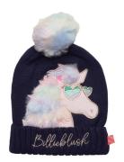 Pull On Hat Accessories Headwear Hats Beanie Navy Billieblush