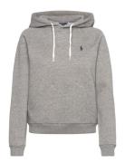 Shrunken Fit Fleece Hoodie Tops Sweat-shirts & Hoodies Hoodies Grey Po...