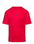 J Tr-Es T Sport T-shirts Short-sleeved Red Adidas Sportswear