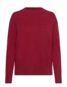 Wool Blend Stand Collar Tops Knitwear Jumpers Red GANT