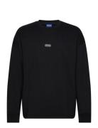 Naviu Tops Sweat-shirts & Hoodies Sweat-shirts Black HUGO BLUE