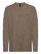 Tee Long Sport T-shirts Long-sleeved Brown BOSS