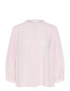 Karoca Blouse Tops Blouses Long-sleeved Pink Kaffe