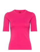 Darnelia Tops T-shirts & Tops Short-sleeved Pink HUGO