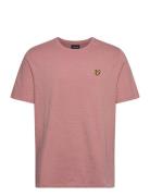 Slub T Shirt Tops T-shirts Short-sleeved Pink Lyle & Scott