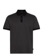 H-Parlay 432 Tops Polos Short-sleeved Black BOSS