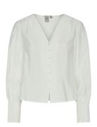 Yaspil Ls Shirt S. Noos Tops Blouses Long-sleeved White YAS