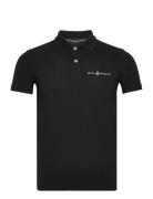 Bowman Logo Polo Sport Polos Short-sleeved Black Sail Racing