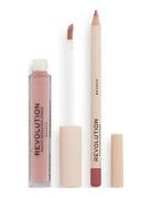 Revolution Lip Contour Kit Brunch Lipliner Sminke Pink Revolution Beau...