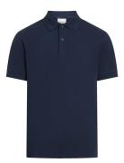 Thermo Tech Pique Slim Polo Tops Polos Short-sleeved Navy Calvin Klein