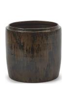 Flower Pot S Mystique Dark Brown Home Decoration Flower Pots Brown Ser...