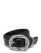 Rounded Buckle Belt Belte Black Mango