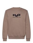 Logo Sweat O'neck Tops Sweat-shirts & Hoodies Sweat-shirts Brown H2O