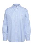 Tjw Reg Pinstripe Poplin Shirt Tops Shirts Long-sleeved Blue Tommy Jea...