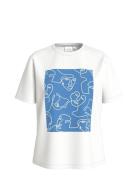 Visybil Faces O-Neck S/S T-Shirt/Dfs Tops T-shirts & Tops Short-sleeve...