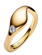 Dolphin Ring Gold Ring Smykker Gold Maria Black