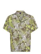 Beach Shirt Tops Shirts Short-sleeved Khaki Green BOSS