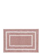 Bath Mat Frame 50X80 Cm Home Textiles Rugs & Carpets Bath Rugs Pink No...