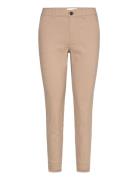 Fqrex-Ankle-Pa Bottoms Trousers Straight Leg Beige FREE/QUENT