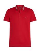 Rwb Collar Reg Polo Tops Polos Short-sleeved Red Tommy Hilfiger