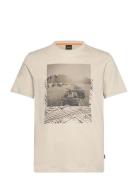 Te_Dunetrace Tops T-shirts Short-sleeved Beige BOSS