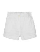 Textured Cotton Short Bottoms Shorts White Tommy Hilfiger