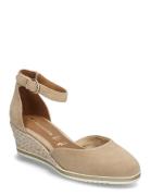 Women Court Sho Sko Wedge Beige Tamaris