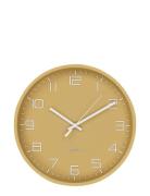 Kaisa - Wall Clock, Ocher, Silent Movement, Ø30 Cm Home Decoration Wat...